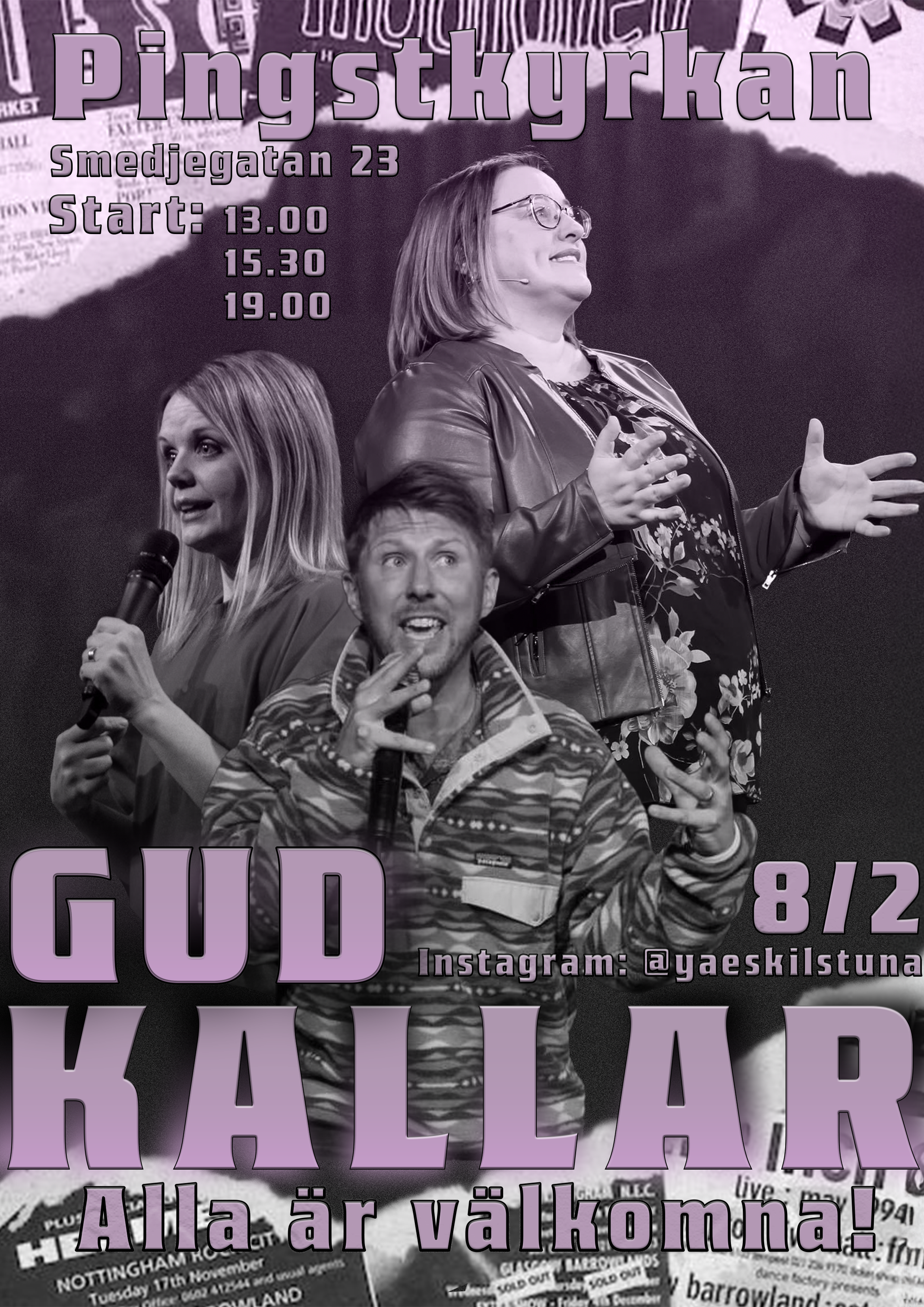 Gud Kallar — poster and church media design